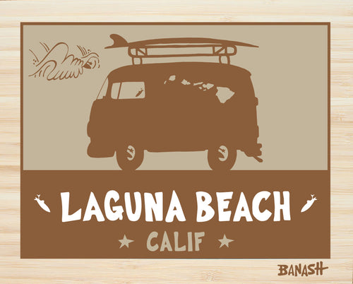 LAGUNA BEACH ~ CATCH SAND ~ BUS ~ BAMBOO