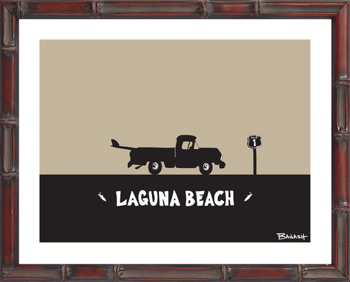 LAGUNA BEACH ~ CATCH A SURF ~ PICKUP ~ BAMBOO FRAME