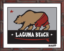 Load image into Gallery viewer, LAGUNA BEACH ~ SURF BEAR ~ 11x14