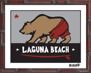 LAGUNA BEACH ~ SURF BEAR ~ 11x14