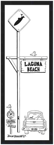 LAGUNA BEACH ~ TOWN ~ 8x24