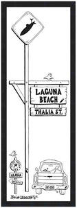 LAGUNA BEACH ~ TOWN ~ THALIA ST ~ 8x24