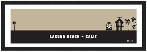 LAGUNA BEACH ~ CALIF ~ SURF HUT ~ 8x24