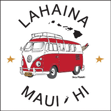 LAHAINA ~ MAUI HI ~ SURF BUS ~ 12x12