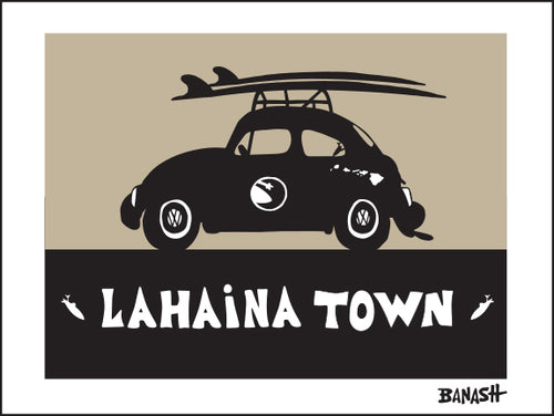 LAHAINA TOWN ~ SURF BUG ~ 16x20