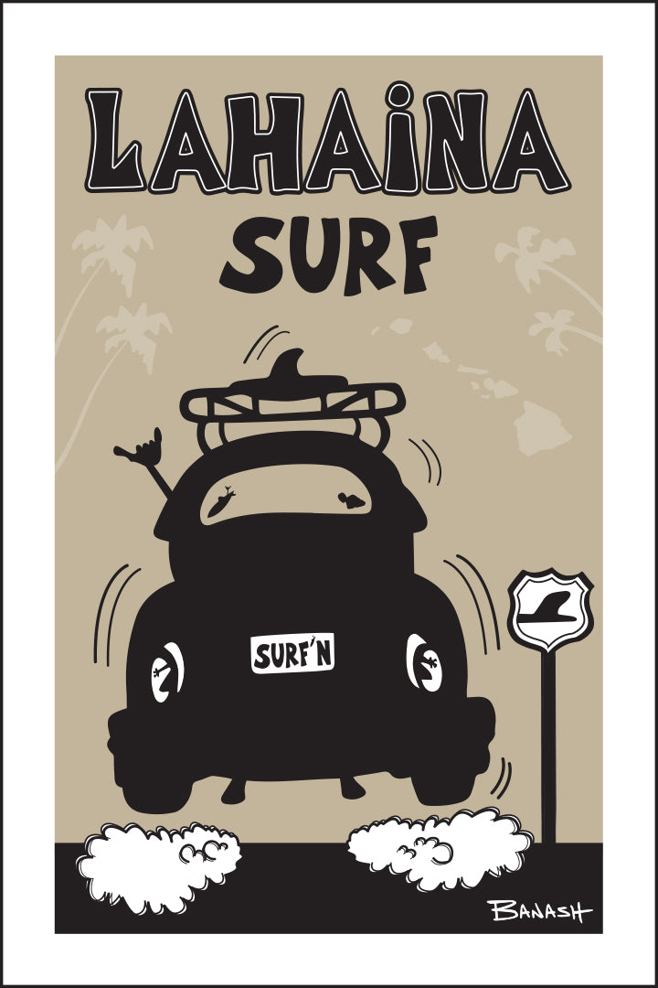 LAHAINA SURF ~ SURF BUG TAIL AIR ~ 12x18