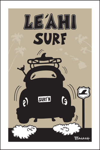LEAHI SURF ~ SURF BUG TAIL AIR ~ 12x18