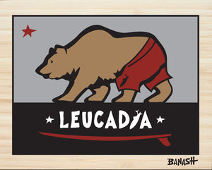 LEUCADIA ~ SURF BEAR ~ 8x10