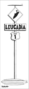 LEUCADIA ~ BOARD POST ~ SURF XING ~ 8x24