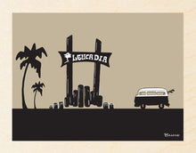 Load image into Gallery viewer, LEUCADIA ~ TOWN SIGN ~ SURF BUS ~ 16x20