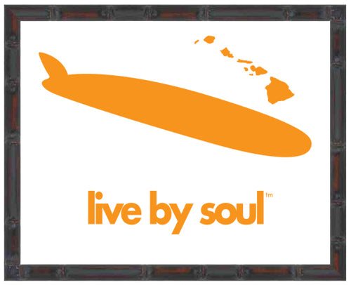 LIVE BY SOUL ~ SURFBOARD ~ ISLANDS ~ 16x20