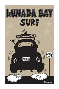 LUNADA BAY SURF ~ SURF BUG TAIL AIR ~ 12x18