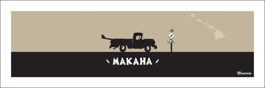MAKAHA ~ SURF PICKUP ~ 8x24