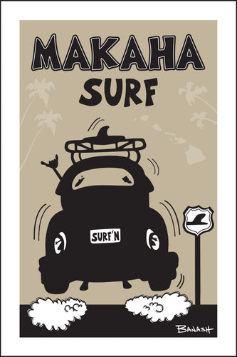 MAKAHA SURF ~ SURF BUG TAIL AIR ~ 12x18