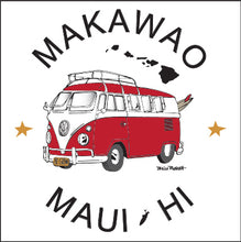 Load image into Gallery viewer, MAKAWAO ~ MAUI HI ~ SURF BUS ~ 12x12