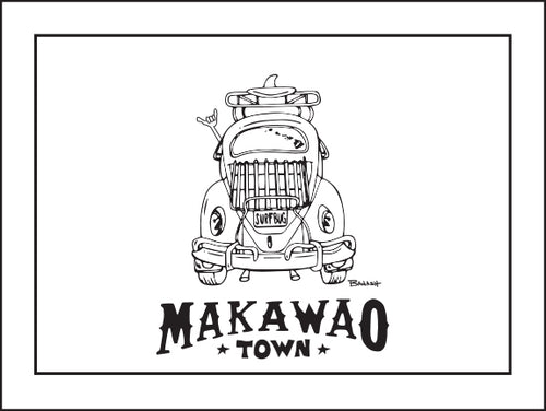 MAKAWAO TOWN ~ SURF BUG ~ CATCH A LINE ~ 16x20