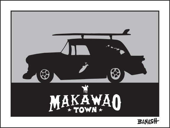 MAKAWAO TOWN ~ SURF NOMAD ~ 16x20