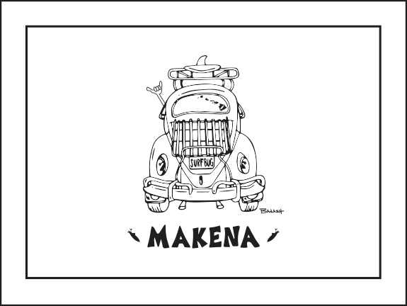 MAKENA ~ SURF BUG ~ CATCH A LINE ~ 16x20