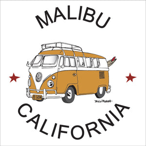 MALIBU ~ CALIF STYLE BUS ~ 12x12