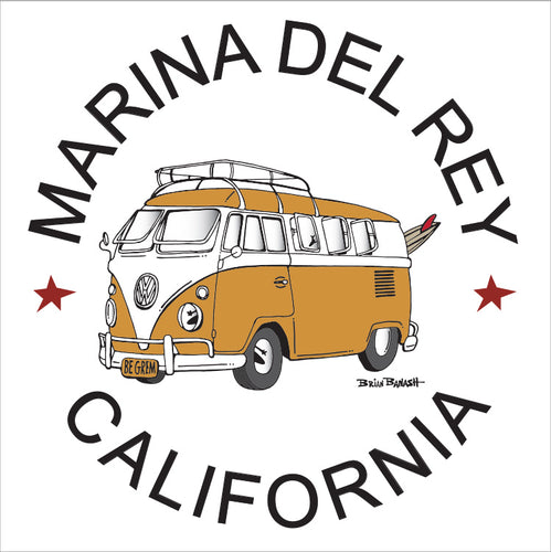 MARINA DEL REY ~ CALIF STYLE BUS ~ 12x12