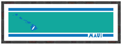MAUI ~ COMP STRIPE ~ ISLANDS ~ 8x24