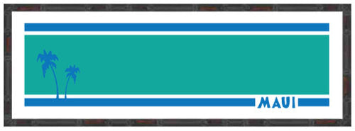 MAUI ~ COMP STRIPE ~ PALMS ~ 8x24