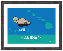 Load image into Gallery viewer, MAUI ~ ISLAND SURF BUG ~ ALOHA ~ ISLANDS ~ 16x20