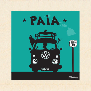 PAIA TOWN ~ SURF BUS GRILL ~ 6x6
