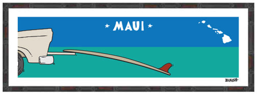 MAUI ~ TAILGATE SURFBOARD ~ 8x24