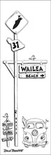 Load image into Gallery viewer, WAILEA ~ TOWN SIGN ~ 8x24