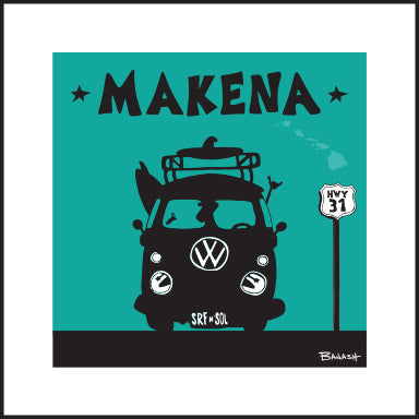 MAKENA ~ SURF BUS GRILL ~ 12x12