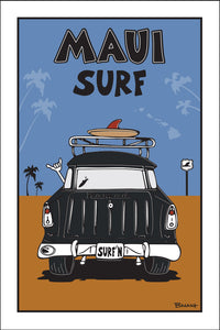 MAUI SURF ~ SURF NOMAD TAIL ~ SAND LINES ~ 12x18