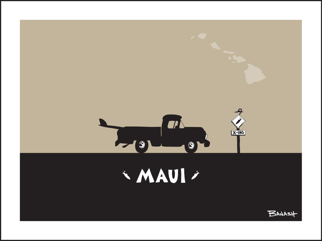 MAUI ~ SURF PICKUP ~ 16x20