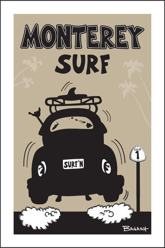 MONTEREY ~ SURF BUG TAIL AIR ~ 12x18
