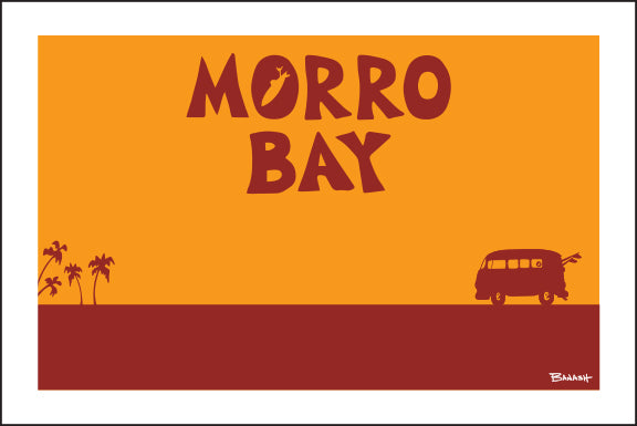 MORRO BAY ~ CATCH A SURF ~ 12x18