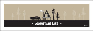 MOUNTAIN LIFE ~ A FRAME HUT ~ SKI PICKUP ~ 8x24