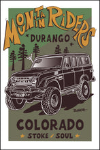 Load image into Gallery viewer, DURANGO ~ MOUNTAIN RIDERS ~ LAND CRUISER ~ 12x18
