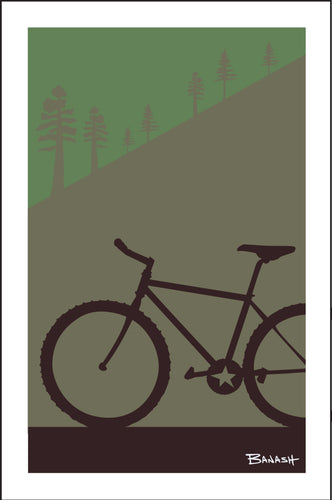 MOUNTAIN BIKE ~ FOREST SLOPE ~ 12x18