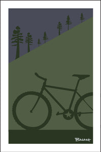 MOUNTAIN BIKE ~ RIVER FOREST SLOPE ~ 12x18