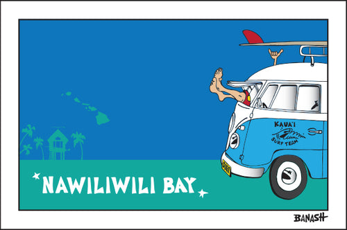 NAWILIWILI BAY ~ GREM 10 SURF HUT ~ 12x18