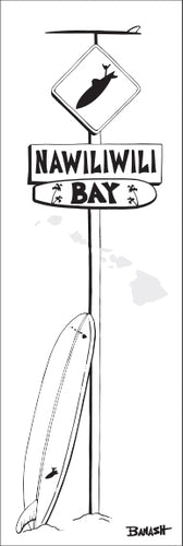 NAWILIWILI BAY ~ LONGBOARD ~ SURF XING ~ 8x24
