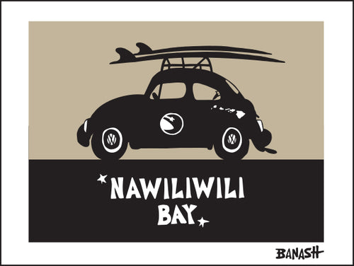 NAWILIWILI BAY ~ SURF BUG ~ 16x20