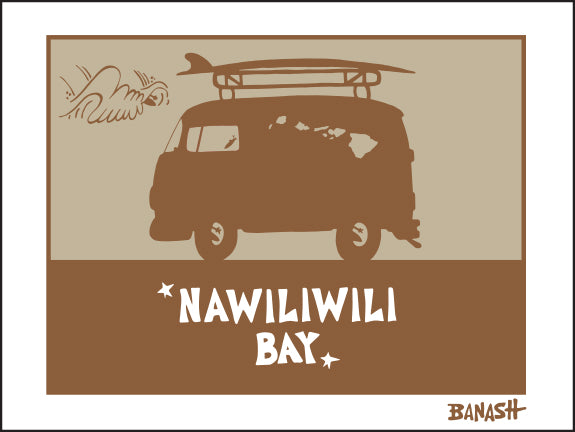 NAWILIWILI BAY ~ SURF BUS ~ 16x20