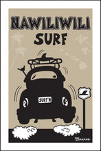Load image into Gallery viewer, NAWILIWILI SURF ~ SURF BUG TAIL AIR ~ 12x18