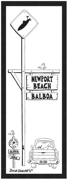 NEWPORT BEACH ~ BALBOA TOWN ~ 8x24