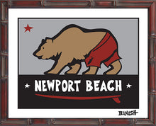 Load image into Gallery viewer, NEWPORT BEACH ~ SURF BEAR ~ 16x20