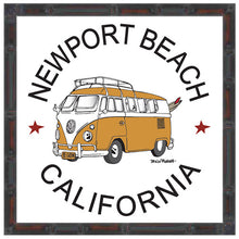 Load image into Gallery viewer, NEWPORT BEACH ~ CALIF STYLE SURF BUS ~ 12x12