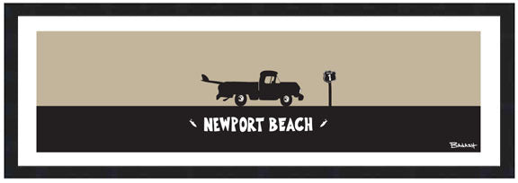 NEWPORT BEACH ~ SURF PICKUP ~ 8x24
