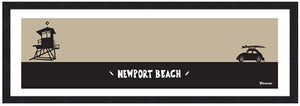 NEWPORT BEACH ~ TOWER ~ SURF BUG ~ 8x24