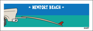 NEWPORT BEACH ~ TAILGATE SURFBOARD ~ 8x24